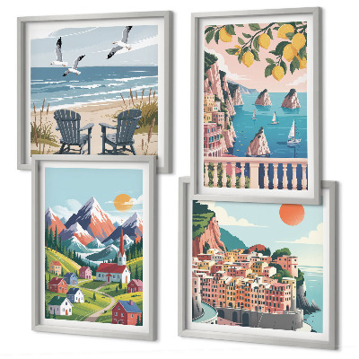 Set 4 slike u okviru Šarene planine i obalni gradovi