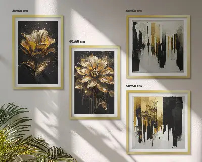 Komplet slika za spavaću sobu elegantni moderni cvjetni motivi
