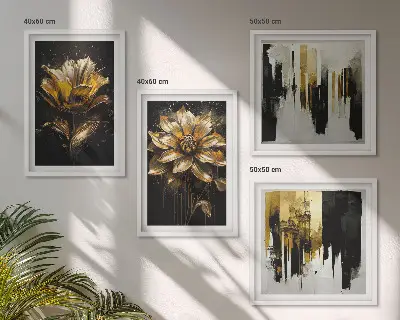 Komplet slika za spavaću sobu elegantni moderni cvjetni motivi