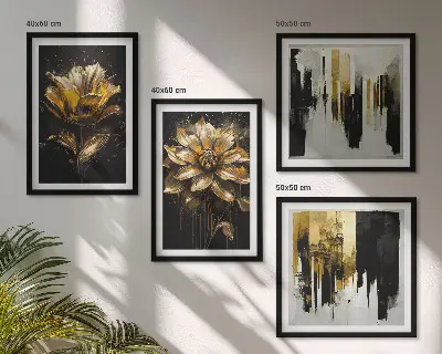 Komplet slika za spavaću sobu elegantni moderni cvjetni motivi