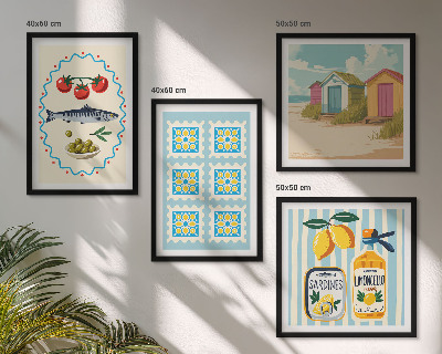Komplet slika za spavaću sobu Ilustracije mediteranske kuhinje