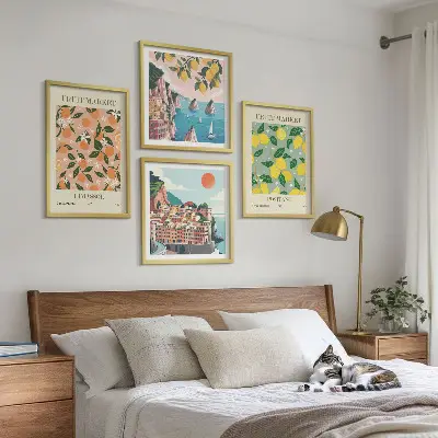 Komplet slika za spavaću sobu motivi talijanskih agruma