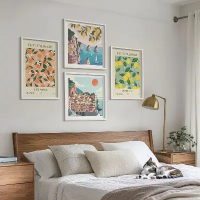 Komplet slika za spavaću sobu motivi talijanskih agruma