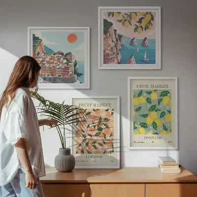 Komplet slika za spavaću sobu motivi talijanskih agruma