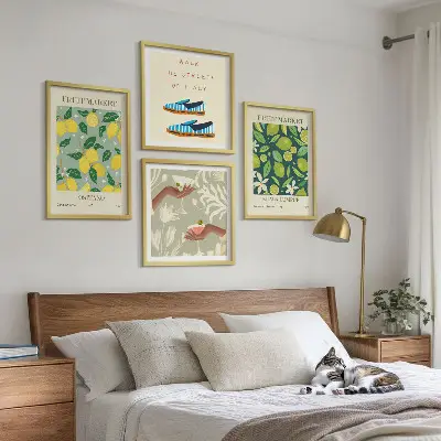 Talijanski plakati s motivima voća set od 4 slike u okviru
