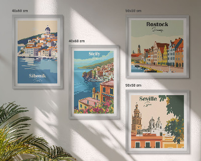 Komplet slika za spavaću sobu Krajolici europskih gradova