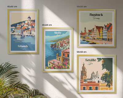 Komplet slika za spavaću sobu Krajolici europskih gradova