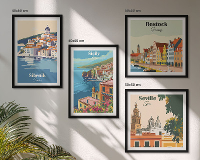 Komplet slika za spavaću sobu Krajolici europskih gradova