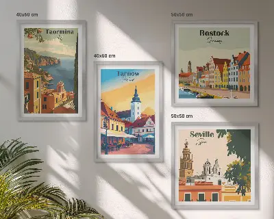 Komplet slika za spavaću sobu motiv arhitekture obalnih gradova