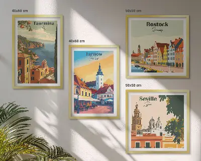 Komplet slika za spavaću sobu motiv arhitekture obalnih gradova