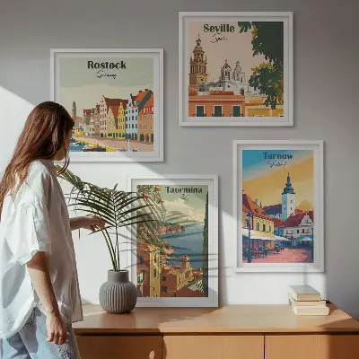 Komplet slika za spavaću sobu motiv arhitekture obalnih gradova