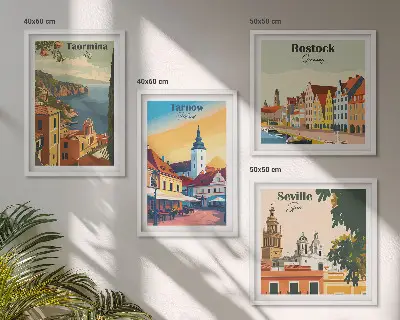 Komplet slika za spavaću sobu motiv arhitekture obalnih gradova