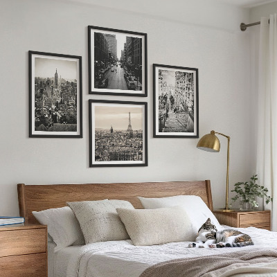 Komplet slika za spavaću sobu Pogled na Pariz, New York, stepenice