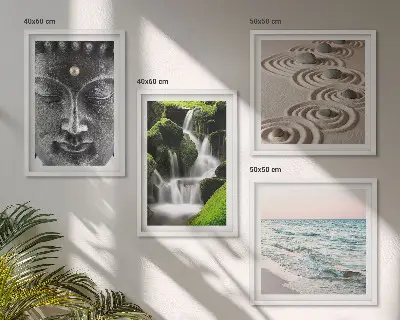 Komplet slika za spavaću sobu motiv mira prirode s Budom