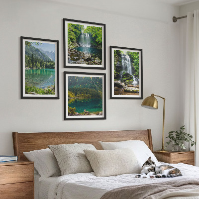 Set 4 slike u okviru Slapovi u zelenom okruženju