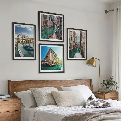 Dekorativni komplet slika za zid arhitektura venecijanskih kanala