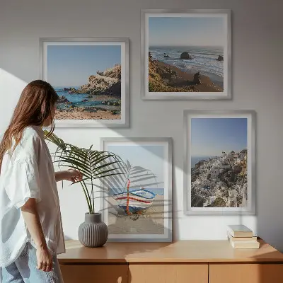 Komplet slika za spavaću sobu pogled na grčke kuće