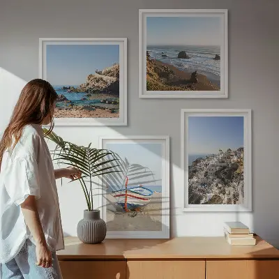 Komplet slika za spavaću sobu pogled na grčke kuće