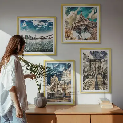 Dekorativni komplet slika za zid motivi mostova u europskim gradovima