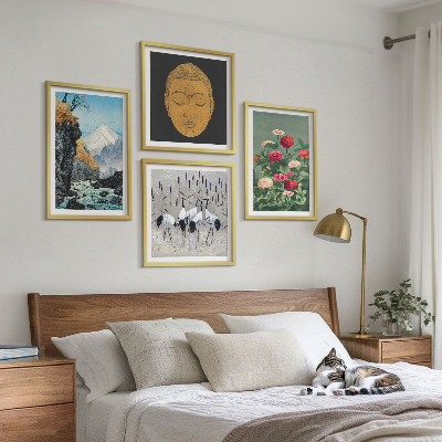 Komplet slika za spavaću sobu Japanska priroda i japanski stil
