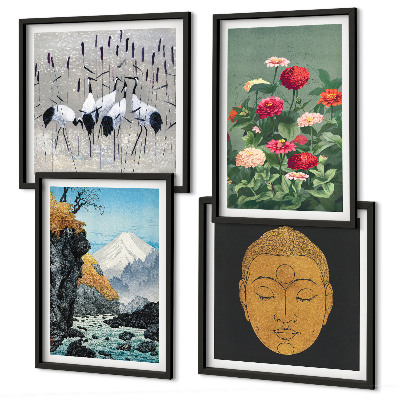 Komplet slika za spavaću sobu Japanska priroda i japanski stil