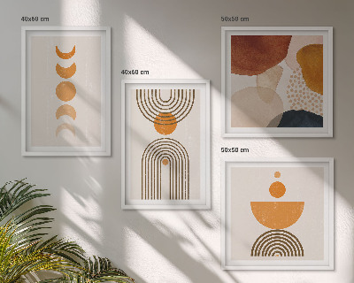 Komplet slika za spavaću sobu Boho minimalistički ukrasi