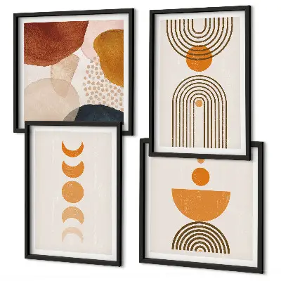 Komplet dekorativnih slika za spavaću sobu boho minimalistički stil