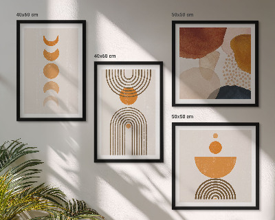 Komplet slika za spavaću sobu Boho minimalistički ukrasi