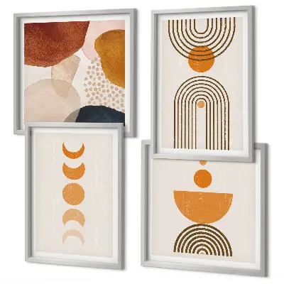 Komplet dekorativnih slika za spavaću sobu boho minimalistički stil