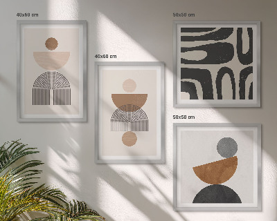 Komplet slika za spavaću sobu Apstraktni boho dizajn