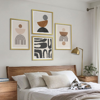 Komplet slika za spavaću sobu Apstraktni boho dizajn