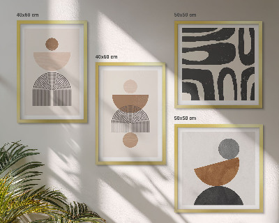 Komplet slika za spavaću sobu Apstraktni boho dizajn