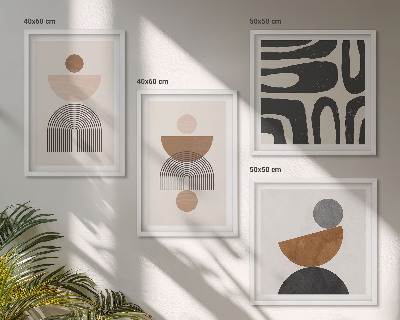 Komplet slika za spavaću sobu Apstraktni boho dizajn