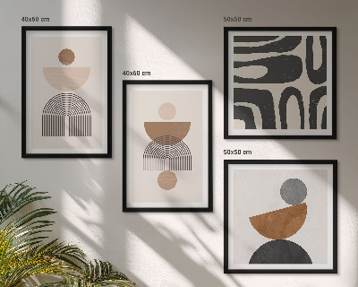 Komplet slika za spavaću sobu Apstraktni boho dizajn