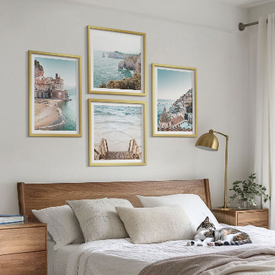 Komplet slika za spavaću sobu Ljetni pastelni pogledi na plažu
