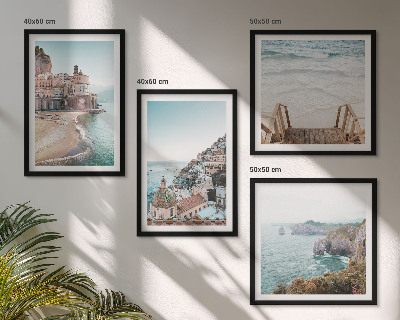 Komplet slika za spavaću sobu Ljetni pastelni pogledi na plažu