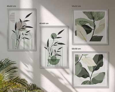 Set 4 slike u okviru Boho biljne kompozicije