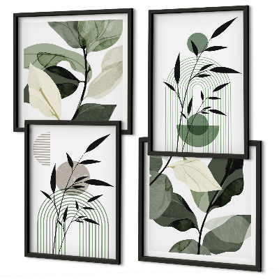 Set 4 slike u okviru Boho biljne kompozicije