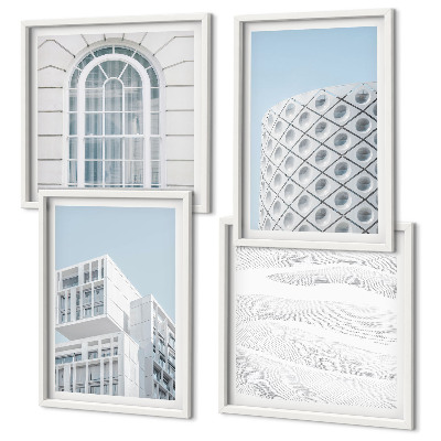 Komplet slika za spavaću sobu Geometrija moderne arhitekture