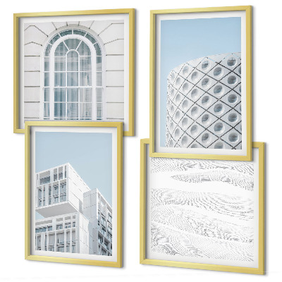 Komplet slika za spavaću sobu Geometrija moderne arhitekture