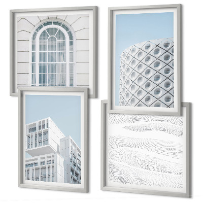 Komplet slika za spavaću sobu Geometrija moderne arhitekture