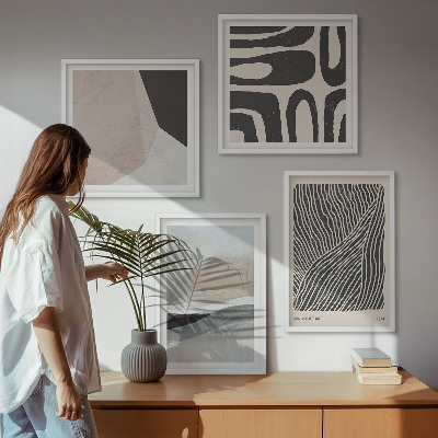 Komplet slika za spavaću sobu Apstraktni boho uzorci dekoracije