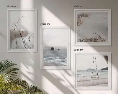 Dekorativni komplet slika za zid vegetacija uz vodu ljeti