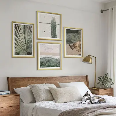 Komplet slika za spavaću sobu motiv tropske biljke
