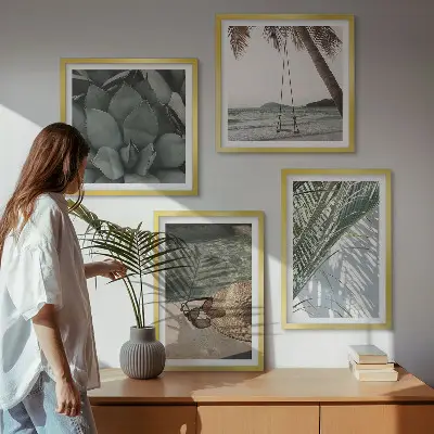 Komplet slika za spavaću sobu s motivom tropskih biljaka