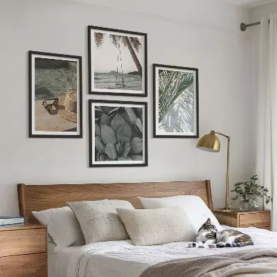 Komplet slika za spavaću sobu s motivom tropskih biljaka