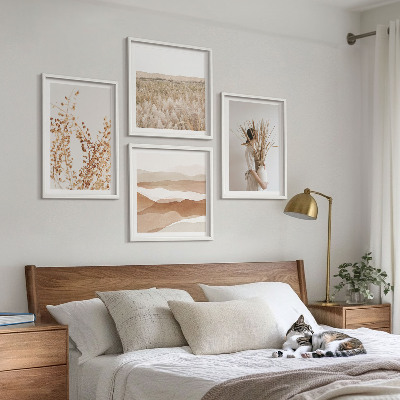 Komplet slika za spavaću sobu Biljni motivi u boho stilu