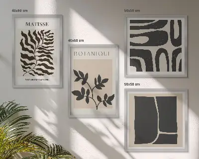 Minimalistički biljni plakati dekorativni komplet slika za zid