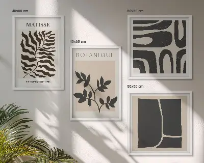 Minimalistički biljni plakati dekorativni komplet slika za zid