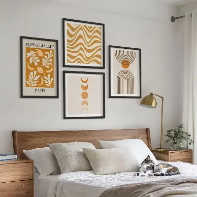 Dekorativni komplet slika za zid geometrijski uzorci biljaka